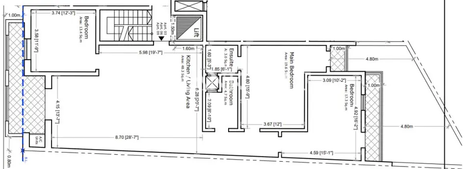 Safi Finished 3-Bedroom Apartment
