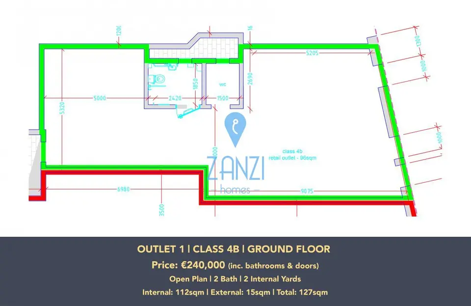 3 bedroom Retail / Shops / Clinic for sale in Birkirkara