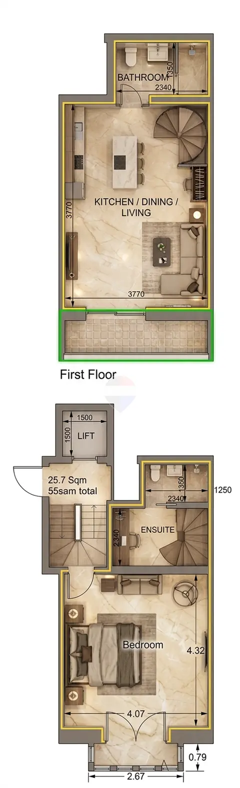 1 bedroom Apartment Duplex for sale in Birkirkara