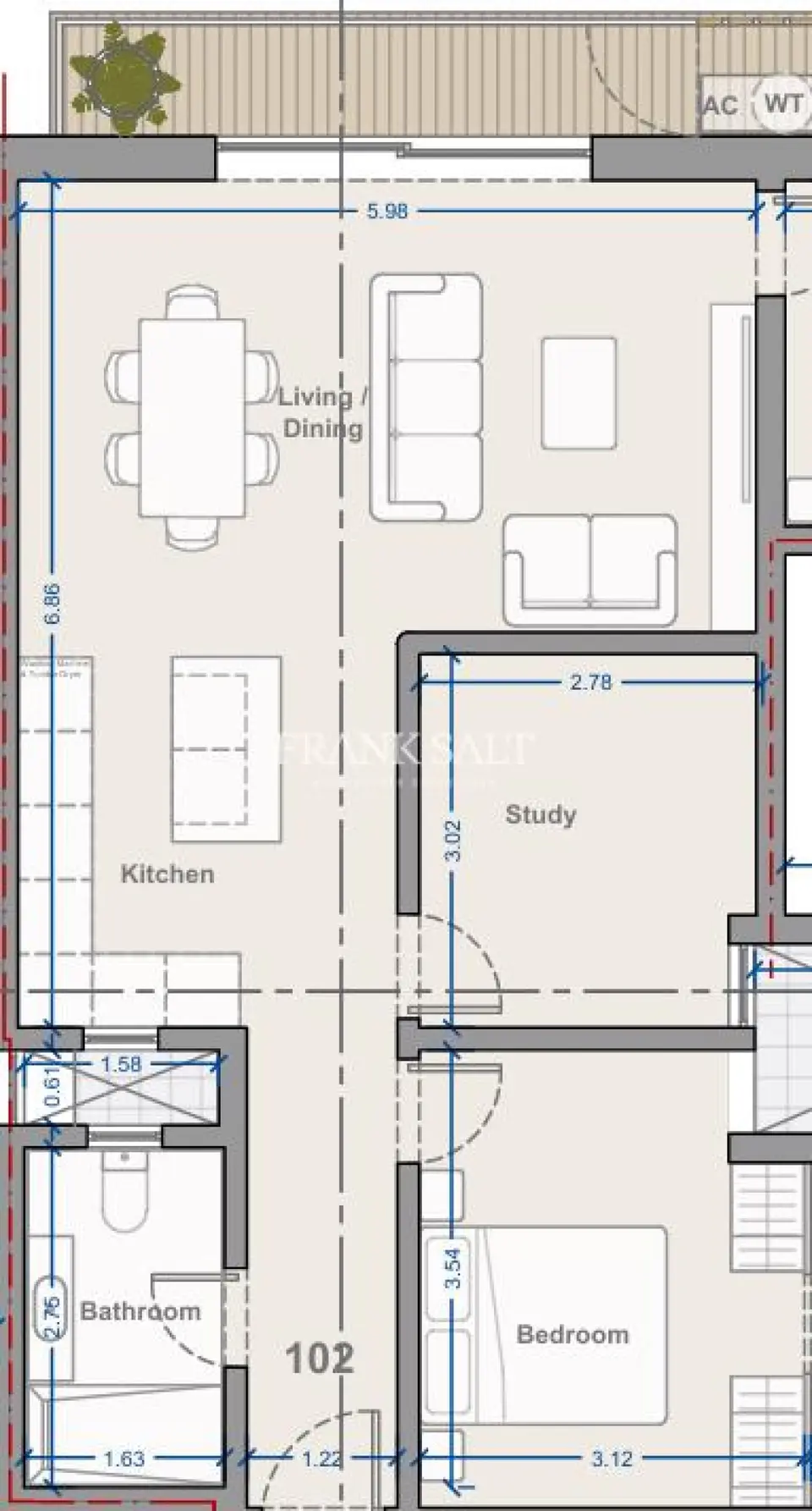 Qrendi 2 bedroom apartment
