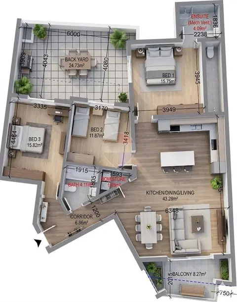 3 bedroom Apartment for sale in Swieqi