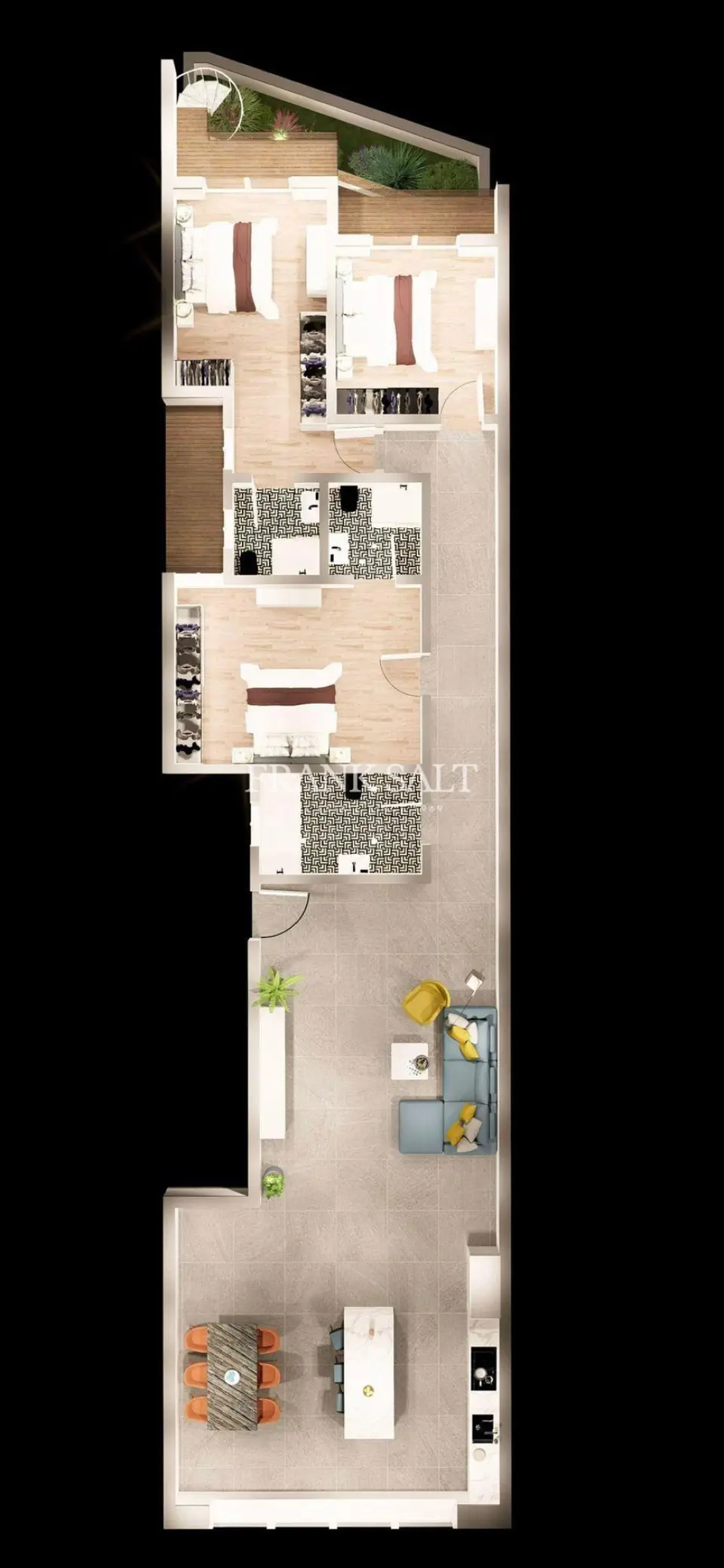 Xewkija, Shell form Apartment