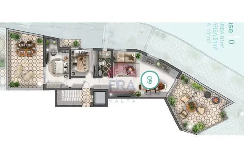 2 Bedroom Penthouse For Sale in Gozo - Xlendi