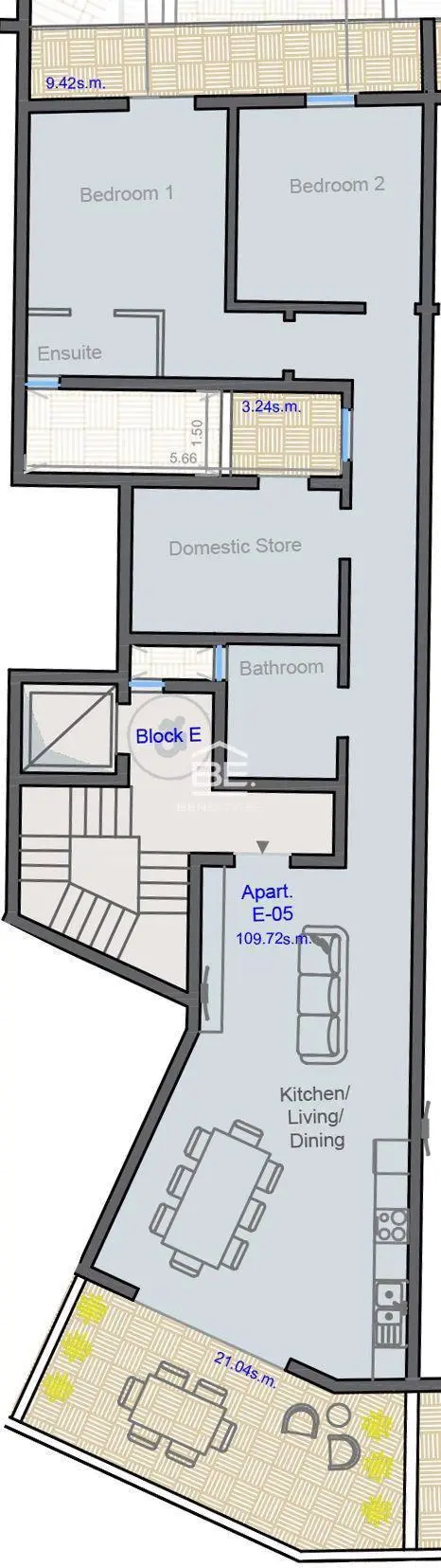 2 bedroom Penthouse for sale in Gozo - Rabat