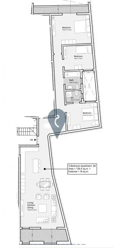 3 bedroom Apartment for sale in Balzan