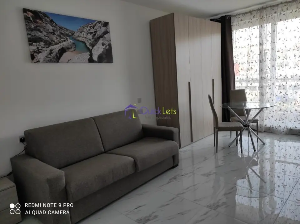 1 bedroom Studio Apartment to rent in St. Julians