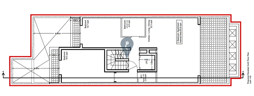 2 bedroom Penthouse for sale in Gzira